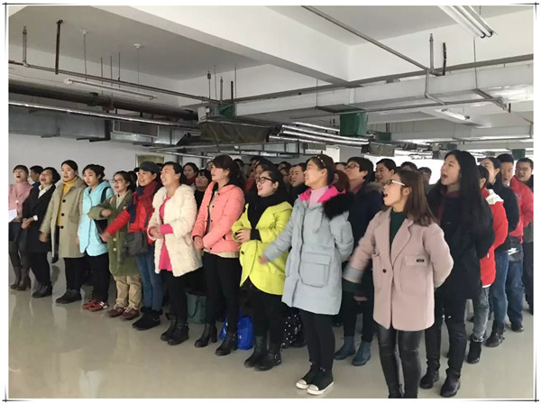 易視界軍團(tuán)早會進(jìn)行中